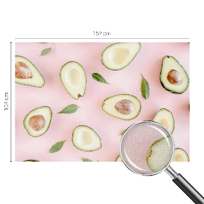 Peel and stick wall mural with an avocado composition