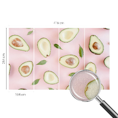 Peel and stick wall mural with an avocado composition