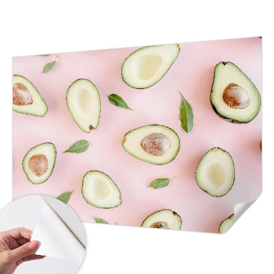 Peel and stick wall mural Avocado composition