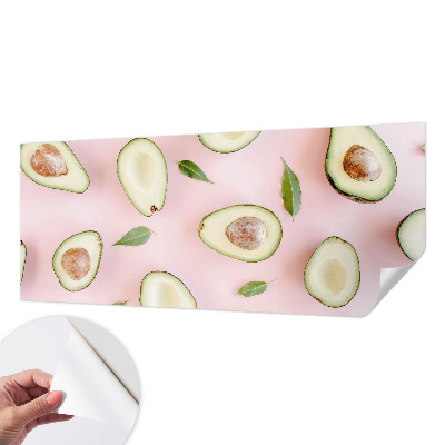 Peel and stick wall mural with an avocado composition