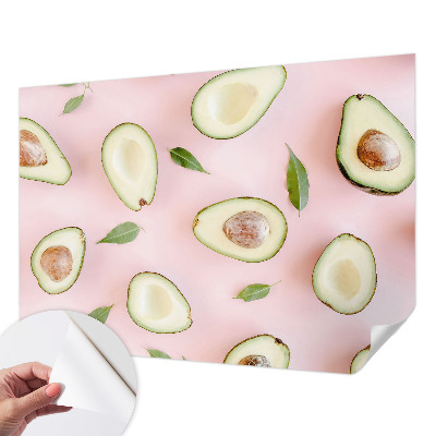 Peel and stick wall mural Avocado composition
