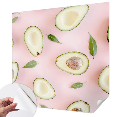 Peel and stick wall mural with an avocado composition