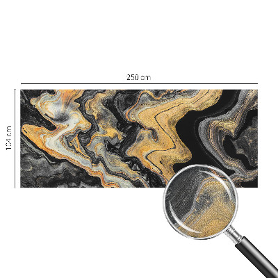 Peel and stick wallpaper mural with a kaleidoscope of lines pattern