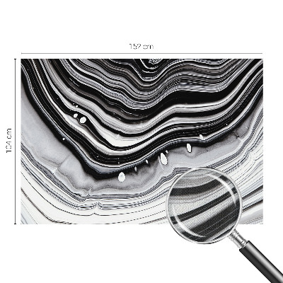 Self-adhesive wall mural with an optical waves pattern