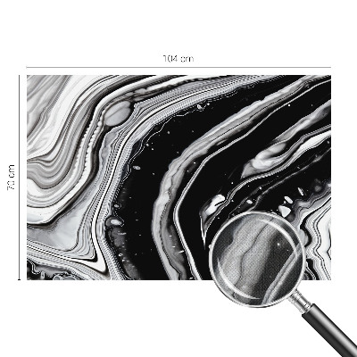 Stick-on wall mural Monochromatic waves