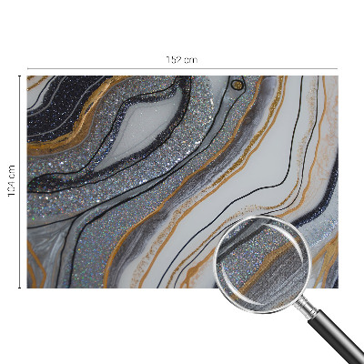 Self-adhesive photo wallpaper with a stone waves design