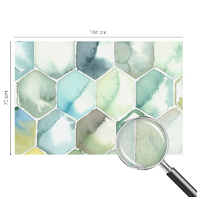 Removable wall mural Pastel hexagons
