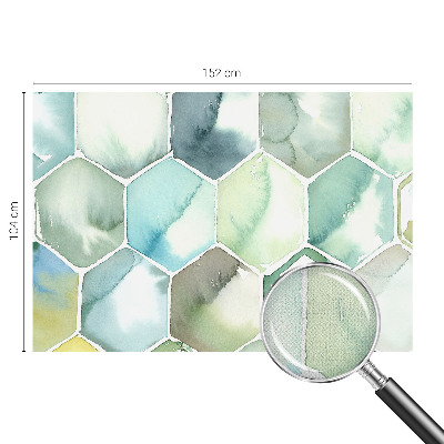 Removable wall mural Pastel hexagons