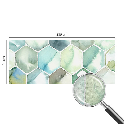 Removable wall mural Pastel hexagons