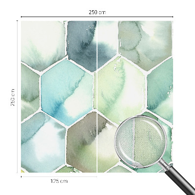 Removable wall mural Pastel hexagons