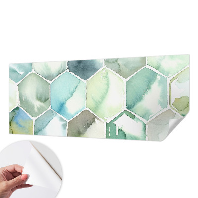 Removable wall mural Pastel hexagons