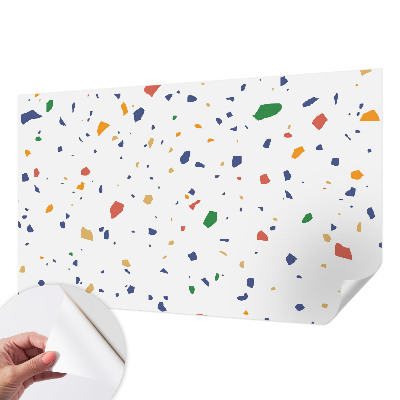 Peel and stick wall mural for living room Rainbow pieces