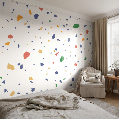 Peel and stick wall mural for living room Rainbow pieces