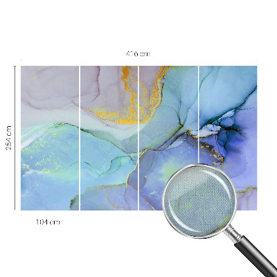 3D photo wallpaper mural Watercolor shapes