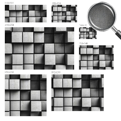 3D wall mural Geometric cubes