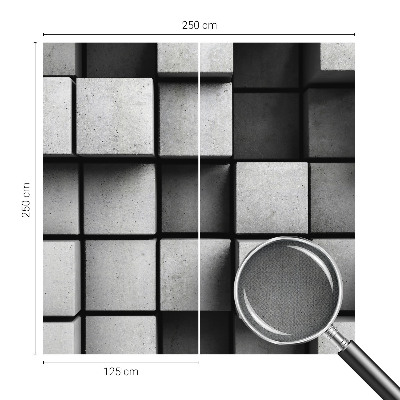 3D wall mural Geometric cubes