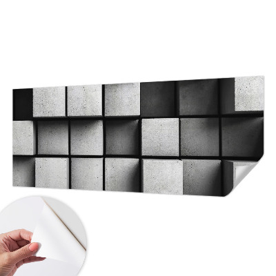 3D wall mural Geometric cubes