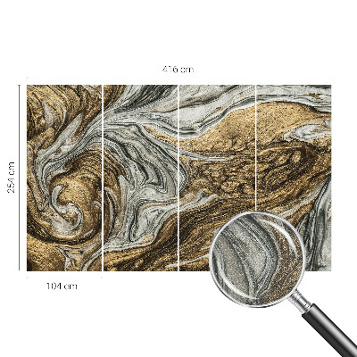 Baby room wall mural Abstract swirls