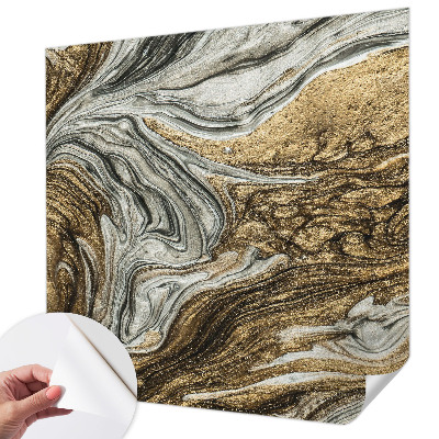 Baby room wall mural with abstract swirls