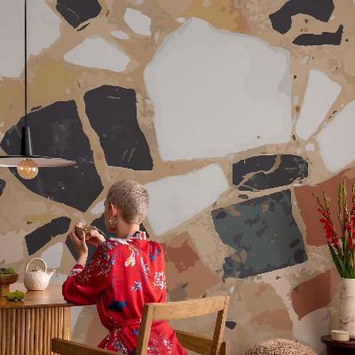 Children's wall mural Rustic stones