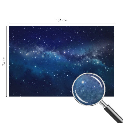Peel and stick wall mural featuring a Starry Night design