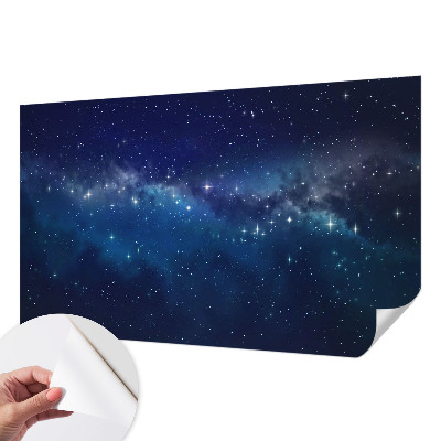 Peel and stick wall mural featuring a Starry Night design