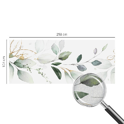 Self-adhesive wall mural Green leaves