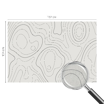 Peel and stick wallpaper mural with fluid line design