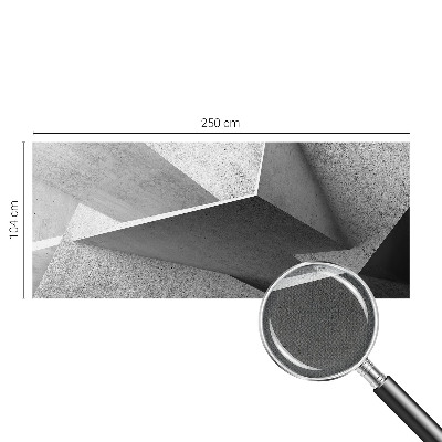 Self-adhesive photo wallpaper with a geometric structures motif