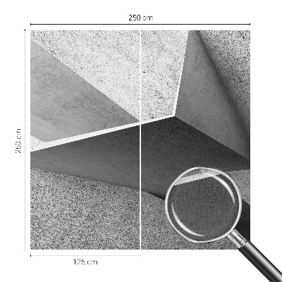 Self-adhesive photo wallpaper with a geometric structures motif