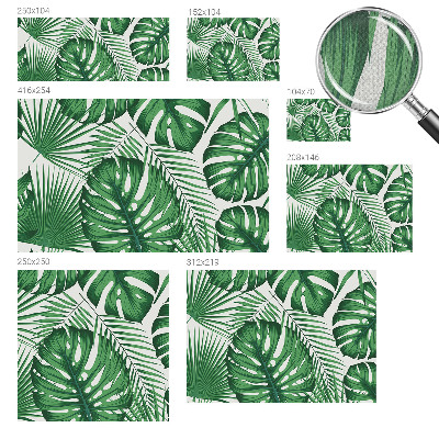 Removable wall mural Tropical leaves