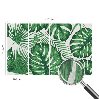 Removable wall mural Tropical leaves