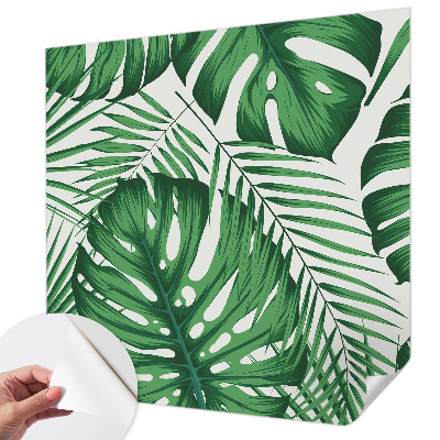Removable wall mural Tropical leaves