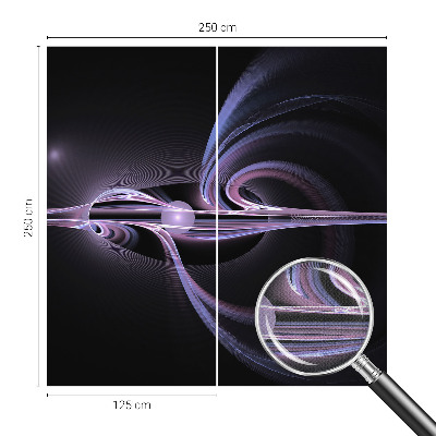 Peel and stick wall mural for bedroom Cosmic abstraction