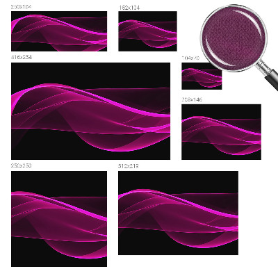 3D wall mural with pink ribbon motif