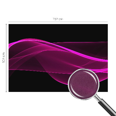 3D wall mural with pink ribbon motif