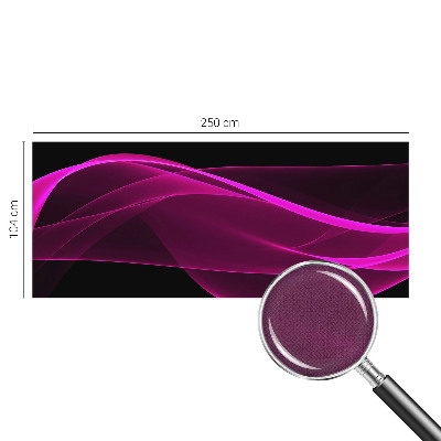 3D wall mural with pink ribbon motif