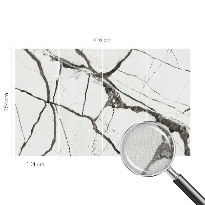 Peel and stick wall mural Marble cracks