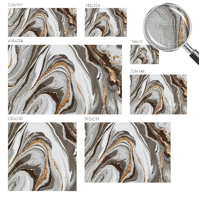 Peel and stick wallpaper mural with marble swirl pattern