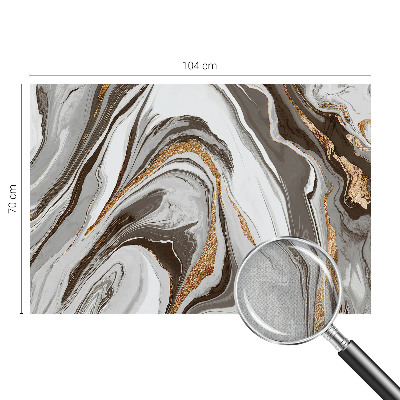 Peel and stick wallpaper mural with marble swirl pattern