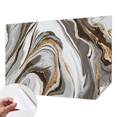 Peel and stick wallpaper mural Marble swirls