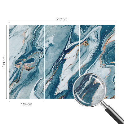 Self-adhesive photo wallpaper with a mineral elegance design