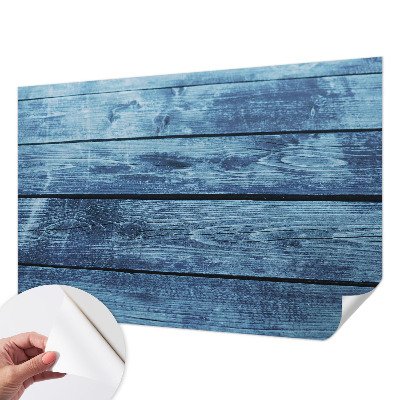 Stick-on wall mural with a rustic floor design