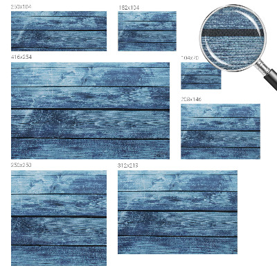 Stick-on wall mural with a rustic floor design