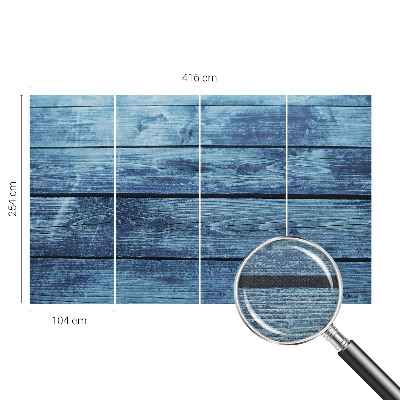 Stick-on wall mural with a rustic floor design