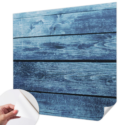 Stick-on wall mural with a rustic floor design