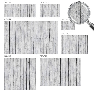 Removable wall mural with a wooden boards design