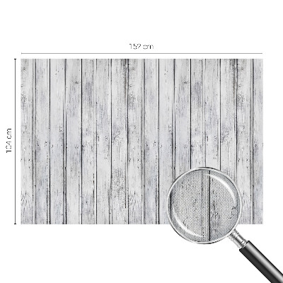 Removable wall mural with a wooden boards design