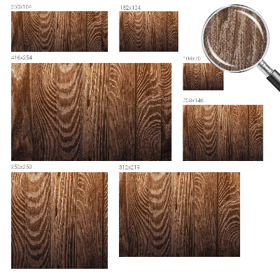 Removable wall mural wallpaper featuring a wooden ring pattern