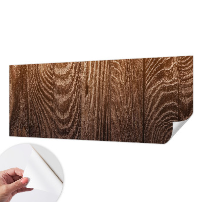 Removable wall mural wallpaper featuring a wooden ring pattern